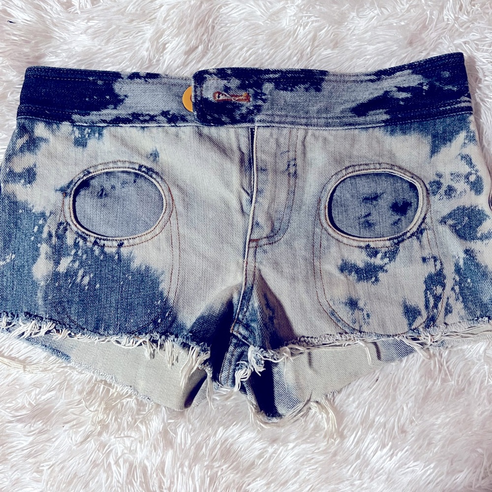 Marc Jacobs Acid Wash Denim Shorts